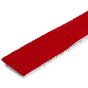 StarTech.com 100ft. Hook and Loop Roll - Red - Cable Management (HKLP100RD) - Cable Strap - 30.5 m Length - Fabric