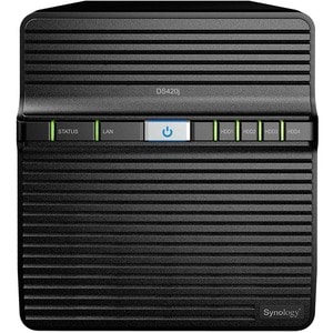 Synology DiskStation DS420j 4 x Total Bays SAN/NAS Storage System RTD1296 Quad-core (4 Core) 1.40 GHz - 1 GB RAM - DDR4 SD