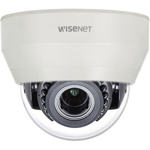 Wisenet HCD-7070R 4 Megapixel Indoor HD Surveillance Camera - Color, Monochrome - Dome - Ivory - 65.62 ft - 2560 x 1440 - 