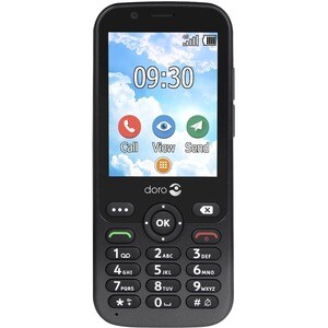 Doro 7010 Feature Phone - QVGA 320 x 240 - 4G - Grau - Bar - kein SIM-Lock - Rear Camera: 3 Megapixel - 1600 mAh Akku