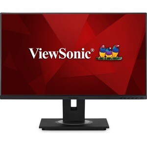 ViewSonic VG2456 24 Inch 1080p Monitor with USB C 3.2, Docking Built-In Gigabit Ethernet and 40 Degree Tilt Ergonomics for