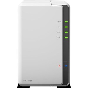 Synology DiskStation DS220J 2 x Total Bays SAN/NAS Storage System RTD1296 Quad-core (4 Core) 1.40 GHz - 512 MB RAM - DDR4 