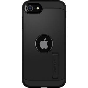 Spigen Tough Armor Case for Apple iPhone SE Smartphone - Black - OEM - Drop Resistant, Impact Resistant - Thermoplastic Po