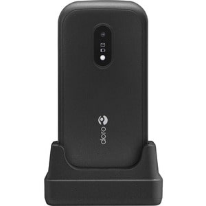 Téléphone portable standard Doro 6040 - Écran - Écran QVGA 320 x 240 - Noir - Flip - 1 Support de SIM - Sans SIM - Rear Ca