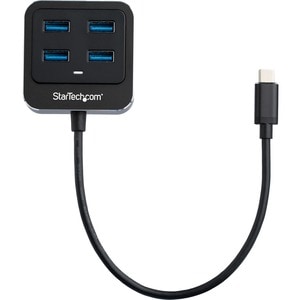 StarTech.com USB Hub - USB Type C - External - Black - UASP Support - 4 Total USB Port(s) - 4 USB 3.1 Port(s)