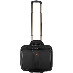 Wenger Patriot II Travel/Luggage Case (Roller) for 15.4" to 17" Notebook - Black - Polyester Body - Trolley Strap - 16.1" 