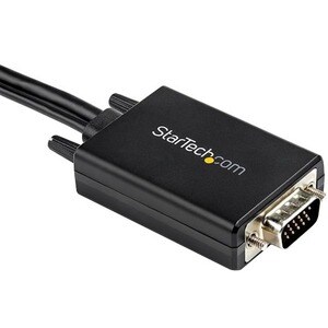 StarTech.com VGA2HDMM2M Cable Adaptador de VGA a HDMI 2m - Audio Vía USB -1080p - 2 Años de Garantía - Negro