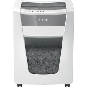 Leitz IQ Office Pro Paper Shredder - Continuous Shredder - Super Micro Cut - 7 Per Pass - for shredding Staples, Paper Cli