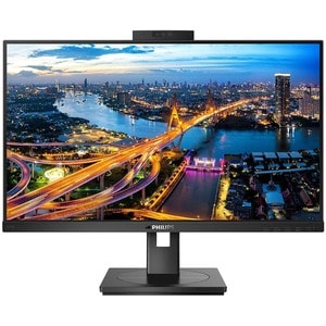 Philips 242B1H 24" Class Webcam Full HD LCD Monitor - 16:9 - Textured Black - 60.5 cm (23.8") Viewable - In-plane Switchin