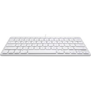 Macally Compact Aluminum USB-C Wired Keyboard for Mac and PC - Cable Connectivity - USB Type C Interface - 78 Key(s) - Cut