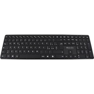 V7 KW550ITBT Keyboard - Wireless Connectivity - USB Interface - Italian - QWERTY Layout - Scissors Keyswitch - Bluetooth/R