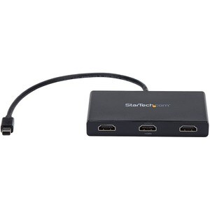 StarTech.com Signal Splitter - Plastic - 30 Hz to 60 Hz - 3840 × 2160 - 15.20 m Maximum Operating Distance - DisplayPort -