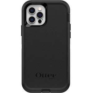 OtterBox Defender Rugged Carrying Case (Holster) Apple iPhone 12 Pro, iPhone 12 Smartphone - Black - Drop Resistant, Dirt 