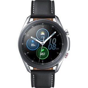 Samsung Galaxy Watch3 (45MM), Mystic Silver (Bluetooth) - Round - 1.82" (46.20 mm) - 0.44" (11.10 mm) - 1.77" (45 mm) - EC