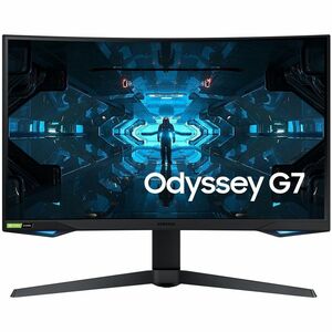 Samsung Odyssey G7 C27G75TQSN 27" Class WQHD Curved Screen LED Monitor - 16:9 - Black - 26.9" Viewable - Vertical Alignmen