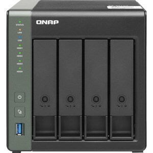 QNAP TS-431X3-4G 4 x Total Bays SAN/NAS Storage System - 512 MB Flash Memory Capacity Alpine AL-314 Quad-core (4 Core) 1.7