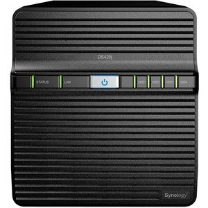 Synology DiskStation DS420j SAN/NAS Storage System - RTD1296 Quad-core (4 Core) 1.40 GHz - 4 x HDD Supported - 64 TB Suppo