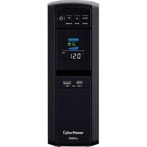 UPS de línea interactiva CyberPower PFC Sinewave CP1500PFCLCDA - 1.50kVA/1kW - Torre - AVR - 8Hora(s) Recharge - 2.50Minut
