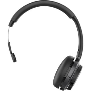 V7 H605M Wireless On-ear, Over-the-head Mono Headset - Black, Grey - Microsoft Teams Certification - Monaural - Supra-aura