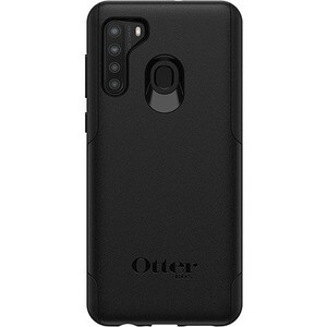 OtterBox Commuter Lite Case for Samsung Galaxy A21 Smartphone - Black - 1 - Drop Resistant, Bump Resistant - Synthetic Rub