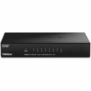 TRENDnet TEG-S380 8 Anschlüsse Ethernet-Switch - 2.5 Gigabit Ethernet - 2.5GBase-T - TAA-konform - 2 Unterstützte Netzwerk
