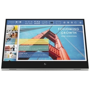 HP E14 G4 14" Class Full HD LCD Portable Monitor - 16:9 - Silver - 14" Viewable - In-plane Switching (IPS) Technology - 19