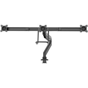 Neomounts Neomounts Pro NM-D775DX3BLACK Desk Mount for Flat Panel Display - Black - 3 Display(s) Supported - 68.6 cm (27")