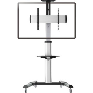 ITB Height Adjustable Display Stand - Up to 177.8 cm (70") Screen Support - 50 kg Load Capacity - 160 cm Height - Silver
