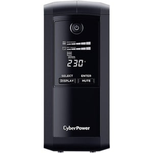 CyberPower Value Pro VP700ELCD Line-interactive UPS - 700 VA/390 W - Tower - AVR - 8 Hour Recharge - 1 Minute Stand-by - 2