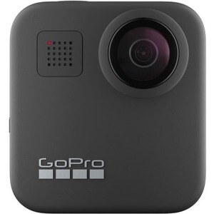 GoPro MAX 数码摄像机触控屏 - 5.6K - 黑 - 16:9 - H.264 - 电子 (IS) - USB - microSD - 存储卡 - 粘合剂安装