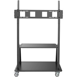 Eaton Tripp Lite Series Heavy-Duty Rolling TV Cart for 60" to 105" Flat-Screen Displays, Locking Casters, Black - Up to 10