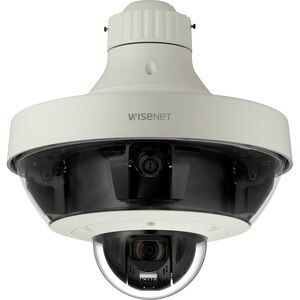 Wisenet PNM-9321VQP 5 Megapixel HD Network Camera - Ivory - H.265, H.264, MJPEG - 2560 x 1920 - 4.44 mm Fixed Lens - 32x O
