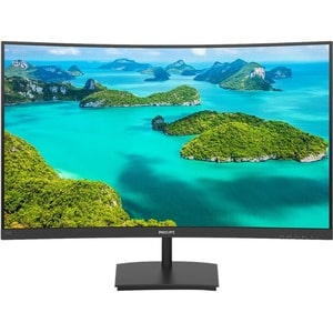 Monitor LCD Philips 241E1SC 609,6 mm (24,0") Class Full HD Schermo curvo - 16:9 - Nero tessuto - 59,9 cm (23,6") Viewable 