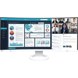 EIZO FlexScan EV3895-WT 38 Zoll Class UW-QHD+ Gekrümmter Bildschirm LCD-Monitor - 24:10 Format - Weiß - 95,3 cm (37,5 Zoll
