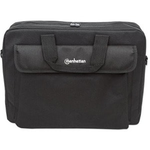 London Laptop Bag 15.6", Top Loader, Black, LOW COST, Accessories Pocket, Shoulder Strap (removable), Cheaper alternative 