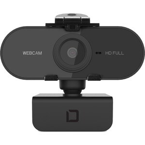 Webcam Dicota - Noir - USB 2.0 - Vidéo 1920 x 1080 - Autofocus - Microphone - Portable, Ordinateur