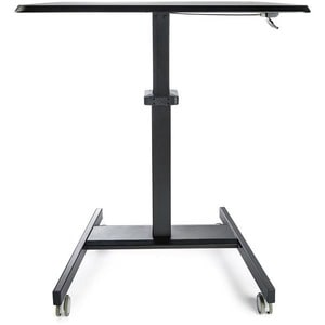 StarTech.com Mobile Standing Desk - Portable Sit-Stand Ergonomic Height Adjustable Cart on Wheels - Rolling Computer/Lapto