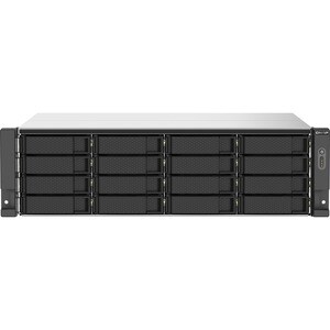 QNAP TS-1673AU-RP-16G 16 x Total de compartimentos Sistema de armazenamento SAN/NAS - 5 GB Flash Memory Capacity - AMD Ryz