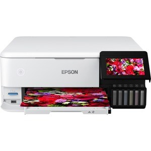 Epson ET-8500 Inkjet Multifunction Printer-Color-Copier/Scanner-5760x1440 dpi Print-Automatic Duplex Print-100 sheets Inpu