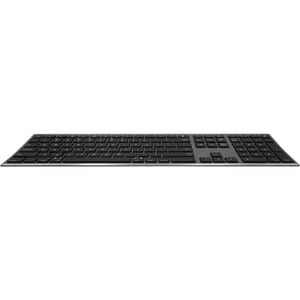 Macally Rechargeable Space Gray Quick Switch Bluetooth Keyboard For Three Devices - Wireless Connectivity - Bluetooth - 11