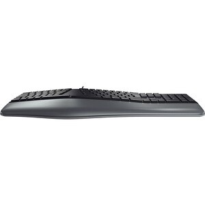 CHERRY ERGO KC 4500 Keyboard - Cable Connectivity - USB Interface - Pan-Nordic - QWERTY Layout - Black - Rubber Dome Keysw