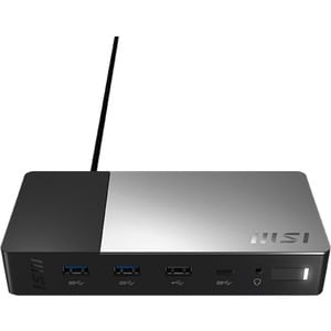 MSI PC Docking Station Gen2 USB-C 100W PD Charging. - for Notebook - 100 W - USB Type C - 3 Displays Supported - 4K - 3840