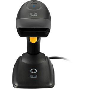 Adesso NuScan 2500TB Logistics, Warehouse Handheld Barcode Scanner - Wireless Connectivity - Black - USB Cable Included - 