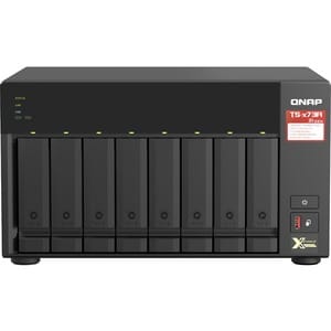 QNAP TS-873A-8G 8 x Total Bays NAS Storage System - 5 GB Flash Memory Capacity - AMD Ryzen V1500B Quad-core (4 Core) 2.20 