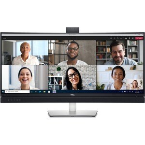 Dell C3422WE 34.1" Webcam WQHD Curved Screen Edge WLED LCD Monitor - 21:9 - Platinum Silver - 34" Class - In-plane Switchi