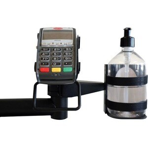 SpacePole Pole Mount for Sanitizing Dispenser - Black