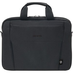 Dicota Eco Tasche für 33 cm (13 Zoll) bis 35,8 cm (14,1 Zoll) Notebook - Schwarz - 300D Polyethylene Terephthalate (PET) K