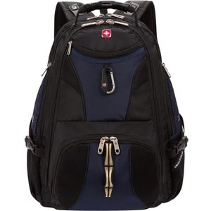 Swissgear Scansmart Backpack - Blue Fits Up To 17In Laptop Tsa Blk