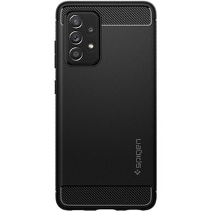 Spigen Rugged Armor Rugged Case for Samsung Galaxy A52, Galaxy A52 5G Smartphone - Carbon Fiber, Gloss Detailing - Matte B