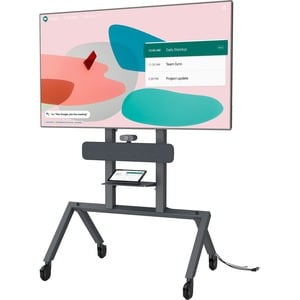 Heckler Design AV Cart for Google Meet Series One Room Kits - 4 Casters - 4" Caster Size - Powder Coated Steel - 44" Width